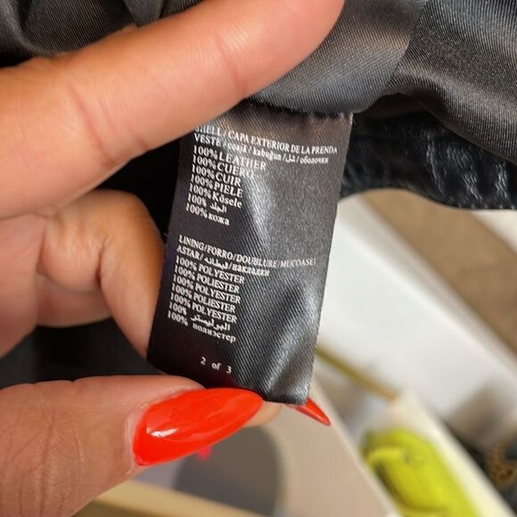 Bebe Leather Waterfall Jacket, SZ M - Picture 7 of 7